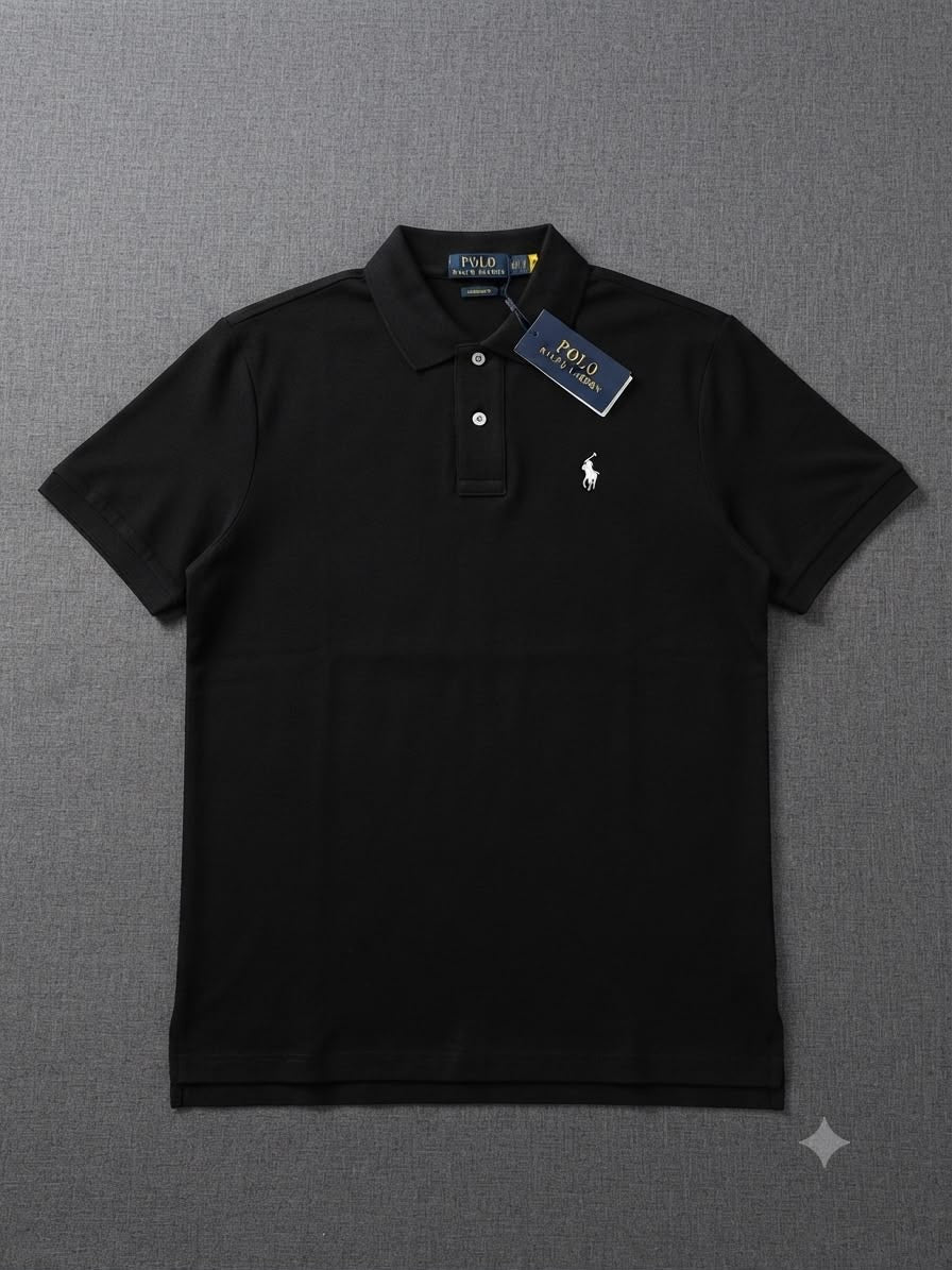 Polo Ralph Lauren Cotton Polo T- Shirt Black