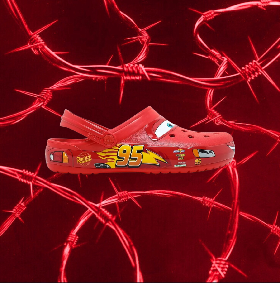 Crocs Classic Lightning McQueen' clog βRedβ π