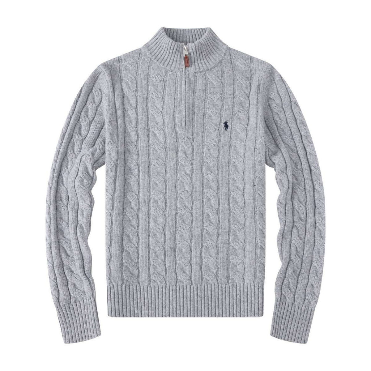 Polo Ralph Lauren Cable-Knit Cotton Quarter-Zip Sweater