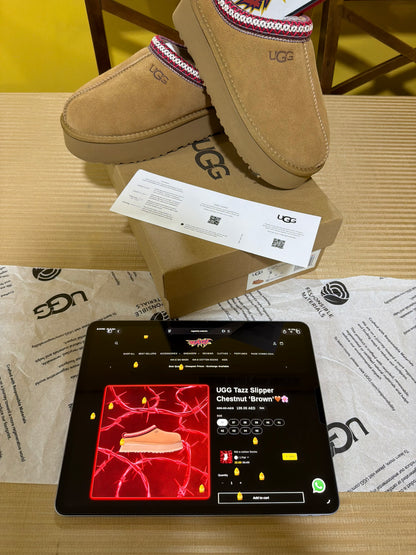 UGG Tazz Slipper Chestnut ‘Brown’🤎🌸