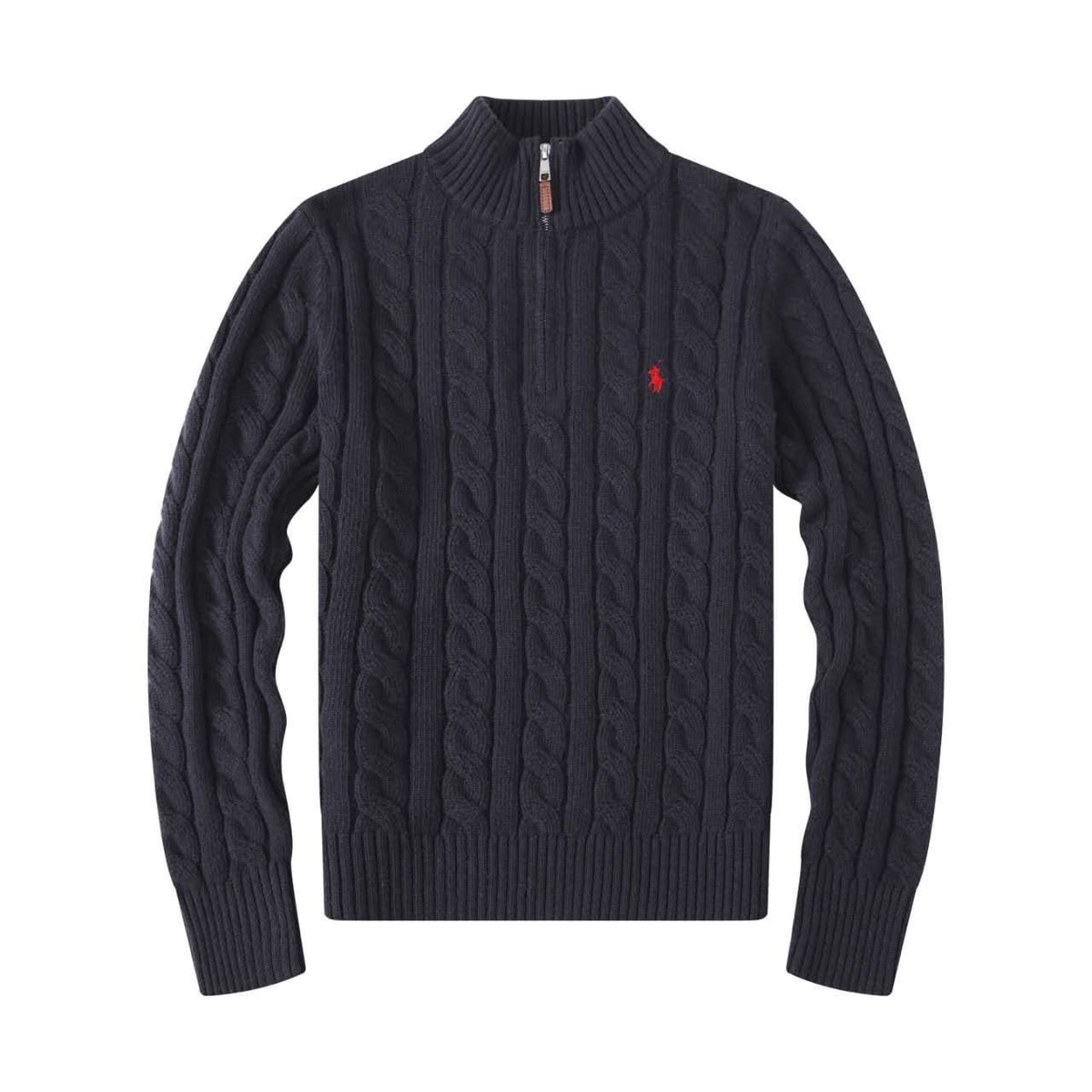 Polo Ralph Lauren Cable-Knit Cotton Quarter-Zip Sweater