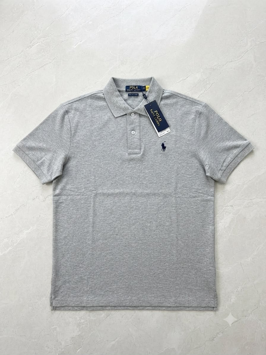 Polo Ralph Lauren Cotton Polo T- Shirt Grey