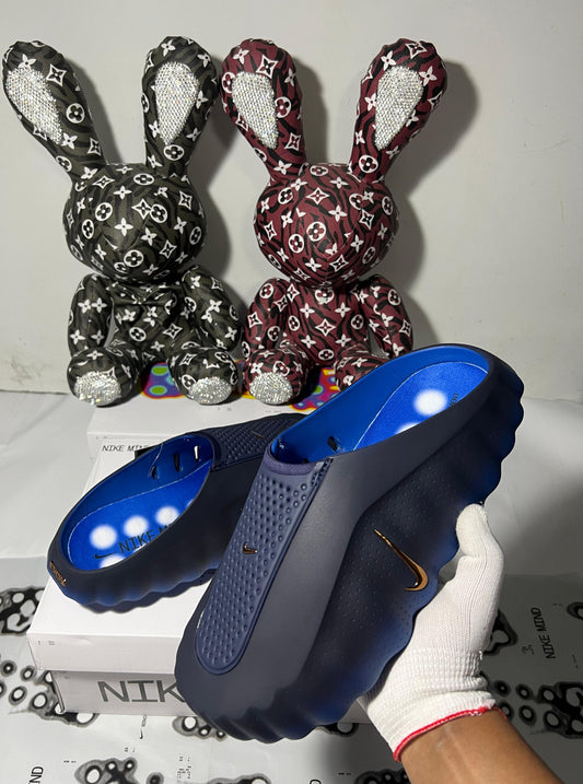 Nike Mind 001 Pregame Mules Blackened Blue. 🖤💙