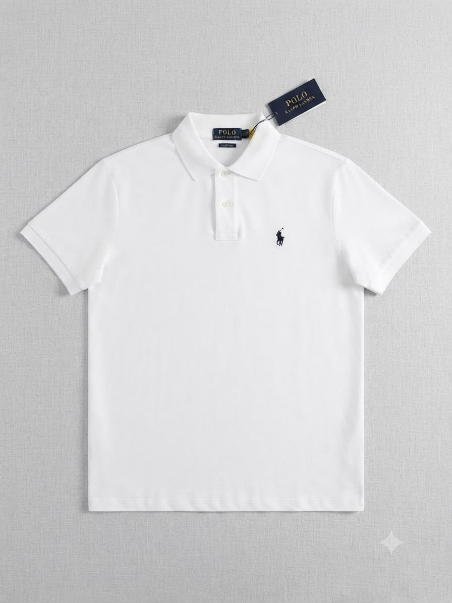 Polo Ralph Lauren Cotton Polo T- Shirt White
