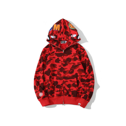 A Bathing Ape BAPE Shark Camo Hoodie