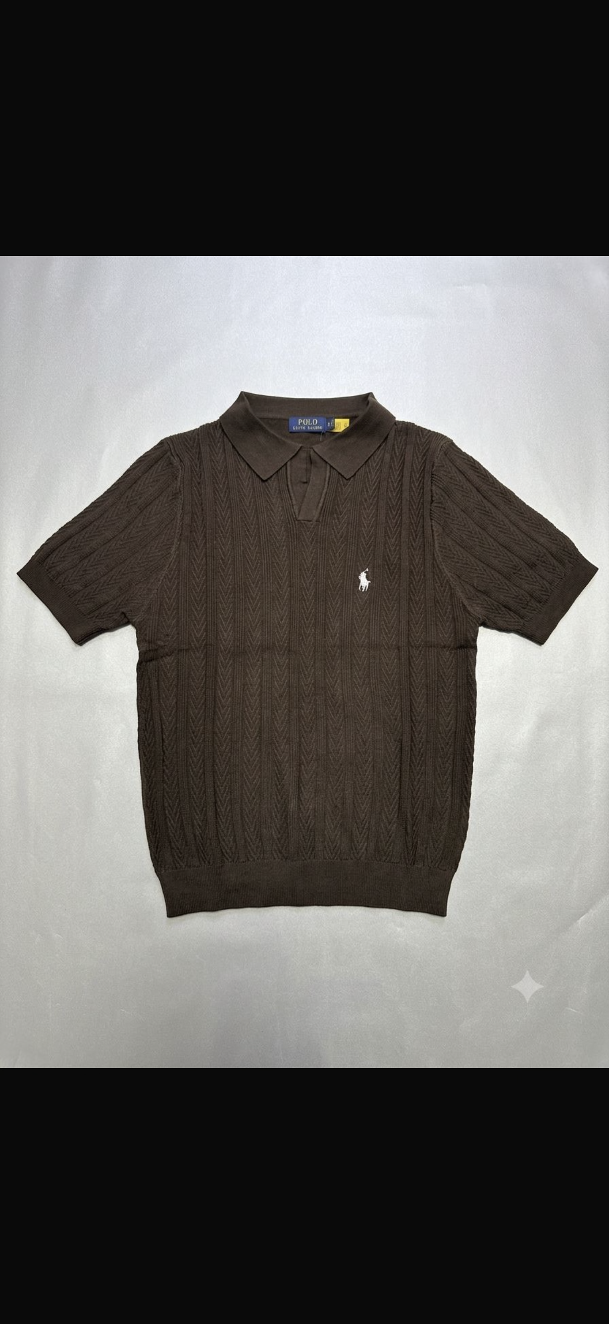 Polo Ralph Lauren Cable-Knit Cotton Collar Polo Shirt
