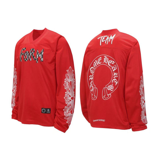 Chrome Hearts Mesh Stadium Football Jersey Long Sleeve