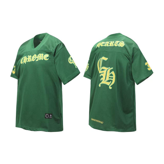 Chrome Hearts Mesh Stadium Football Jersey shorts T- Shirt