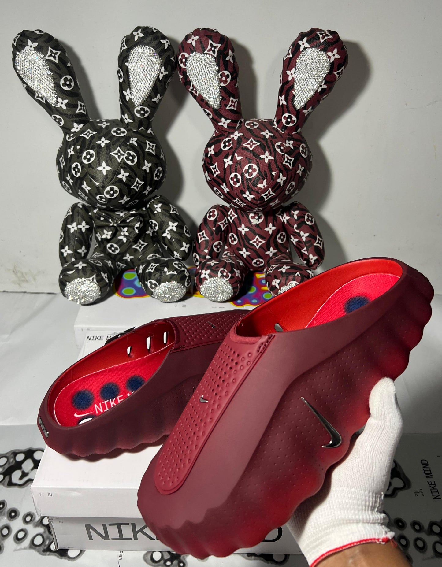 Nike Mind 001 mules in the Solar Red 🕷️🍷