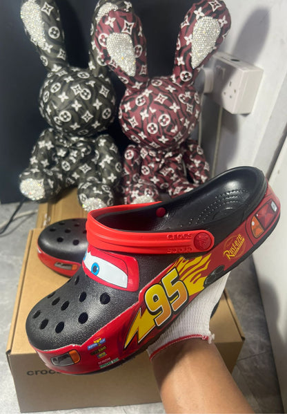 Crocs Classic Lightning McQueen' clog ‘Black Red’🐞