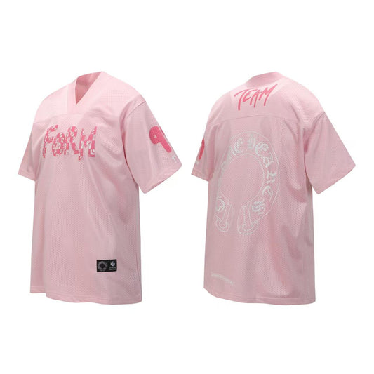 Chrome Hearts Mesh Stadium Football Jersey T-Shirts