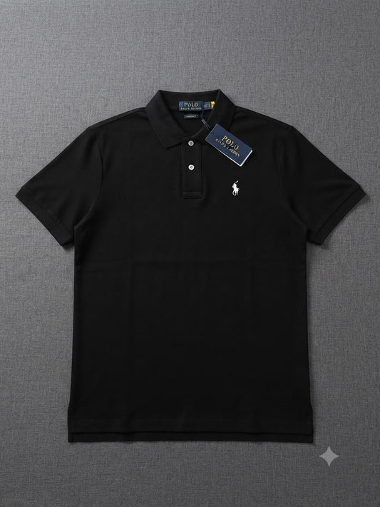 Polo Ralph Lauren Cotton Polo T- Shirt Black