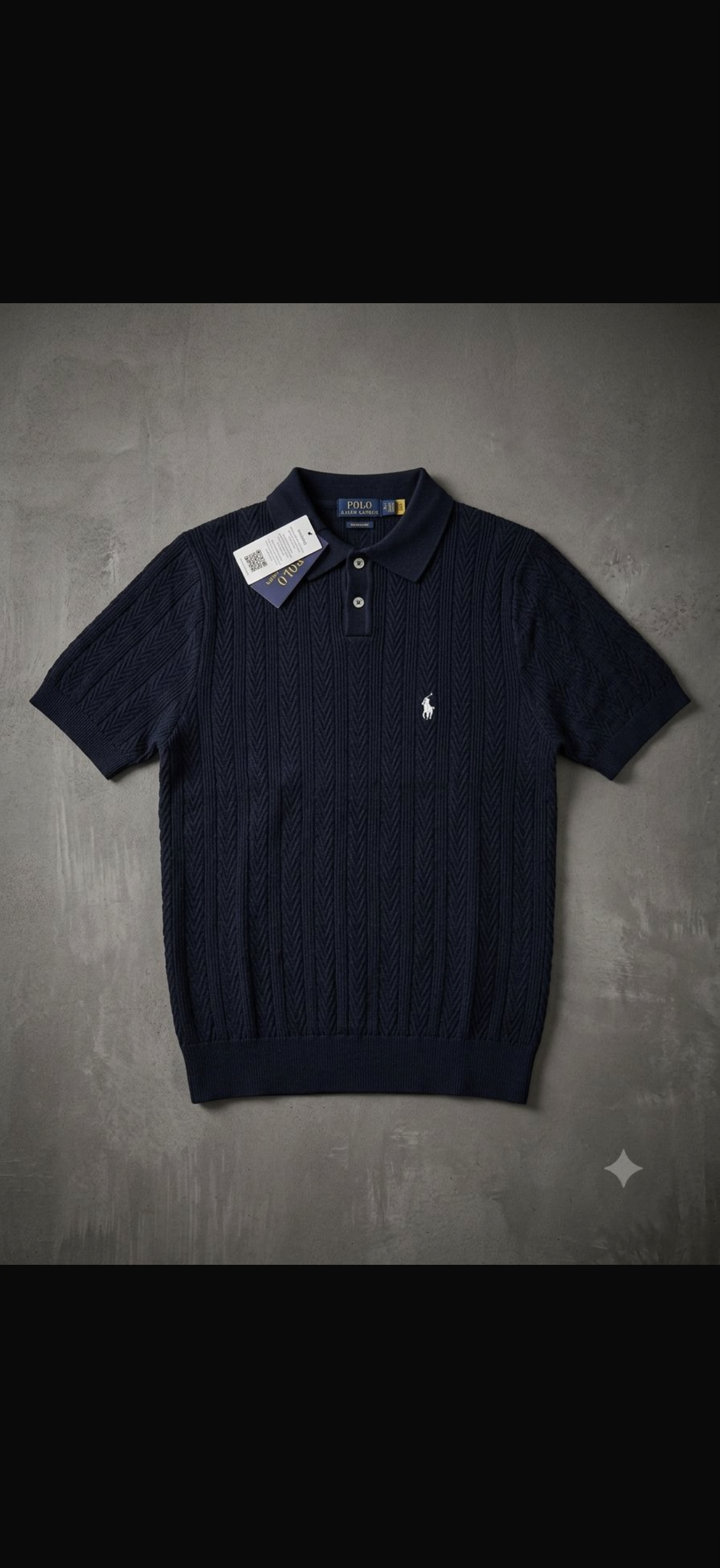 Polo Ralph Lauren Cable-Knit Cotton Collar Polo Shirt