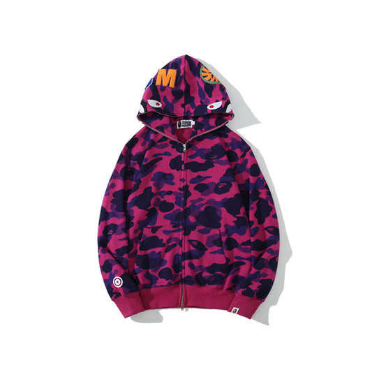 A Bathing Ape BAPE Shark Camo Hoodie