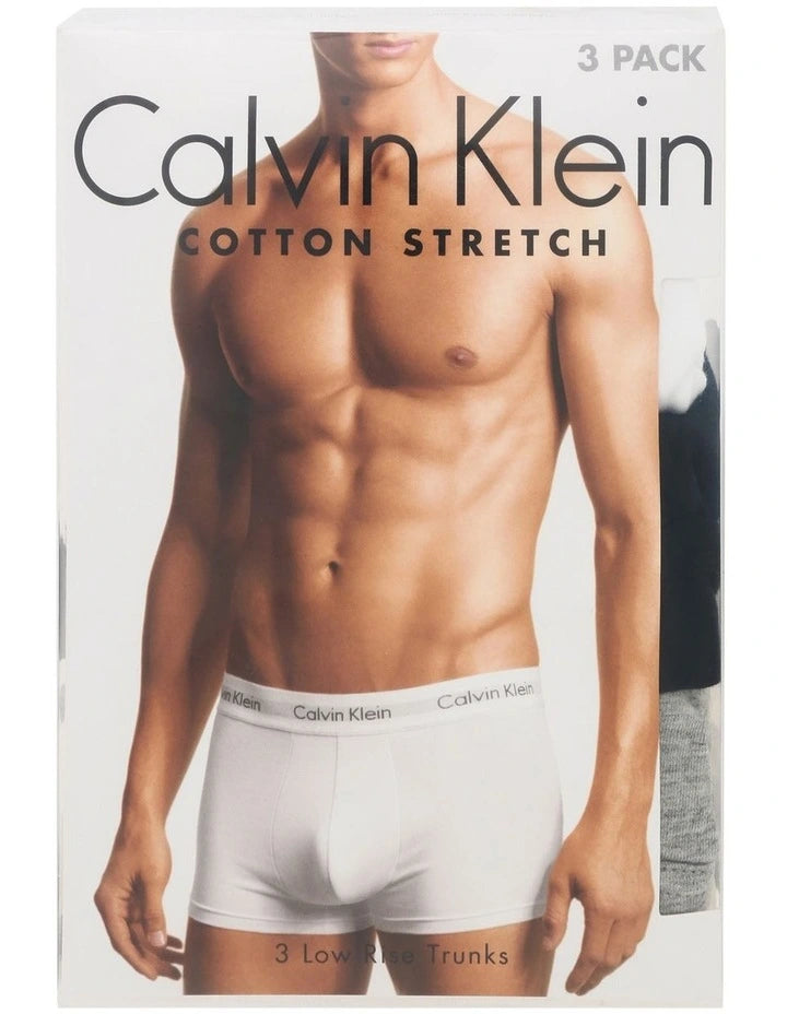 CALVIN KLEIN Stretch-Cotton Icon Boxer Briefs (Pack of 3)