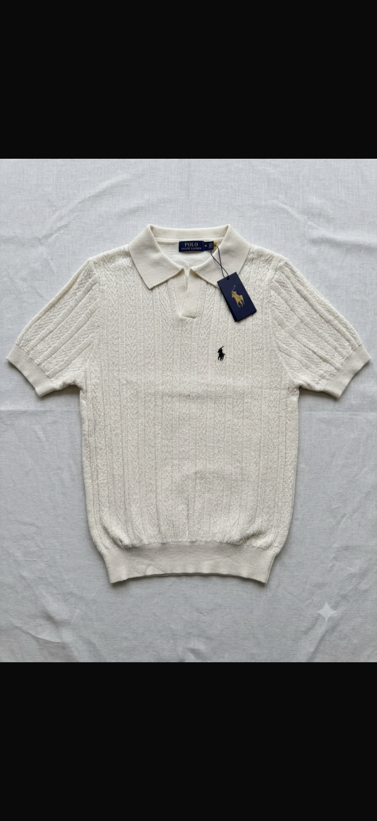 Polo Ralph Lauren Cable-Knit Cotton Collar Polo Shirt
