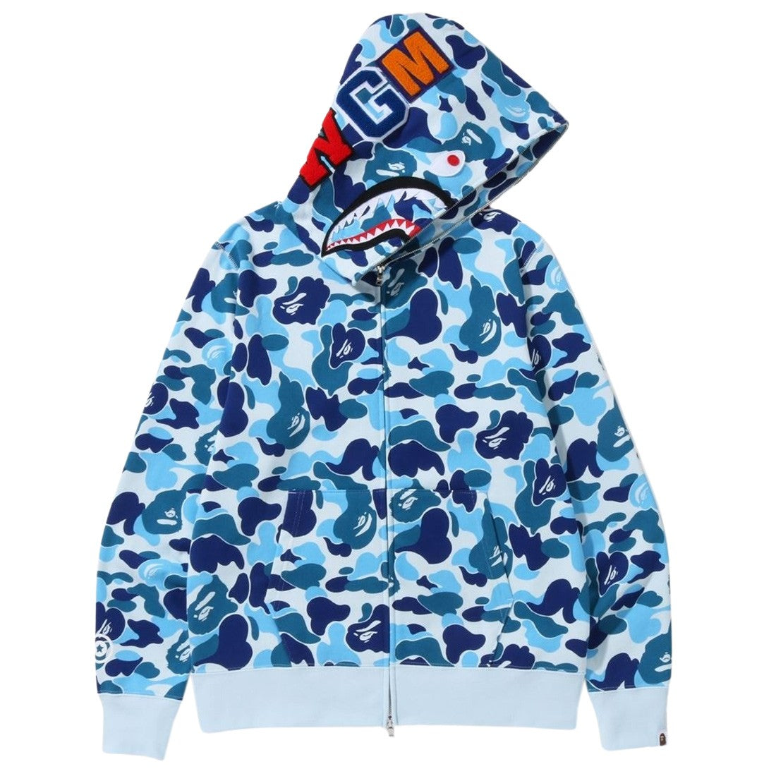A Bathing Ape BAPE Shark Camo Hoodie